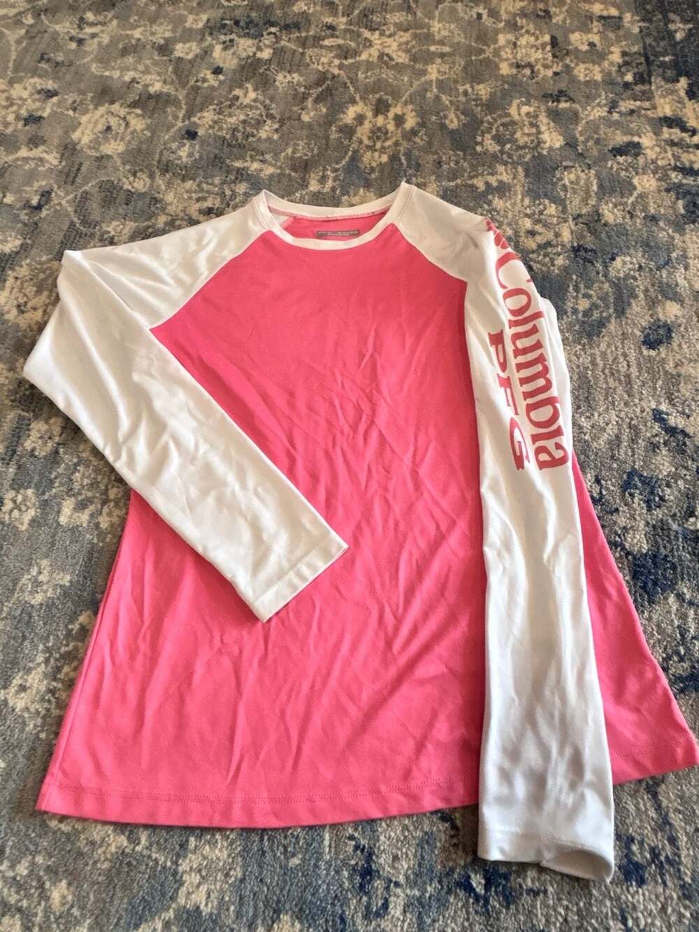 Columbia PFG Sandy Shores Long Sleeve Size S/P Pink